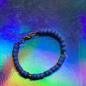 Blue purple bracelet